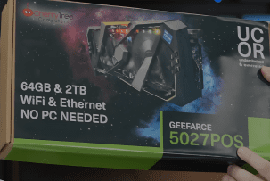 GeeFarce RTX 5027 имеет встроенный ПК и его можно добавить к большому ПК