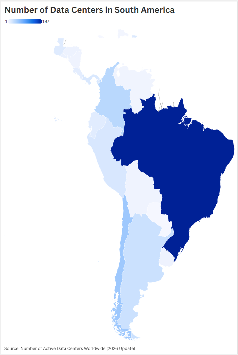 Количество действующих дата-центров в мире – [Обновлено: март 2026]